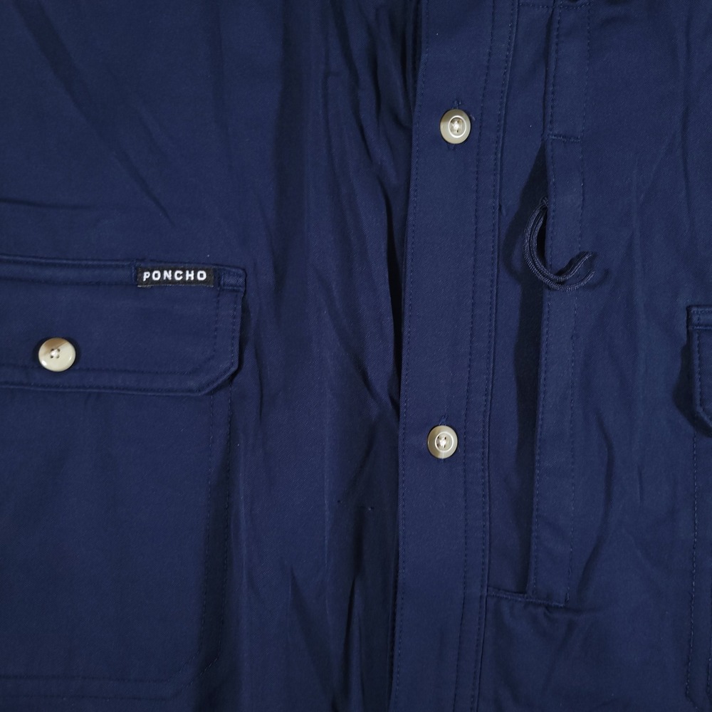 Poncho Shirt Mens 3XL "The Captain" Performance Fishing Magnetic Pockets - Picture 4 of 9